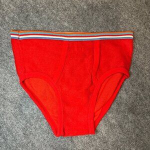 Vintage Men’s Athletic Supporter – Red Terry/Fleece Material (Rare Collector’s I